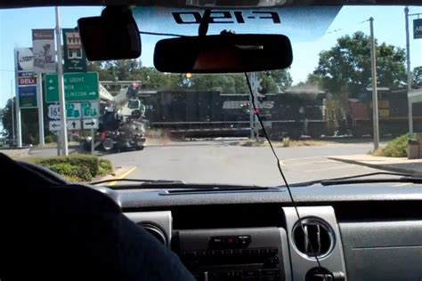 Watch: Train crashes into 18-wheeler in Louisiana